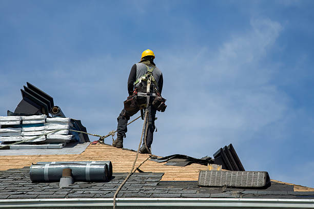 Professional Roofing technician working in Carnegie, OK
